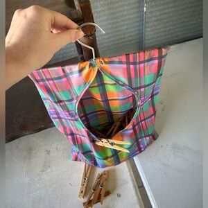 Clip holder and clips - clothesline